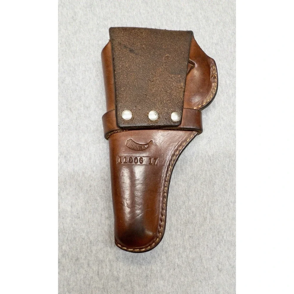 Vtg Hunter 1100G-17‎ Brown Leather Holster Hunting Shooting Sports Tactical